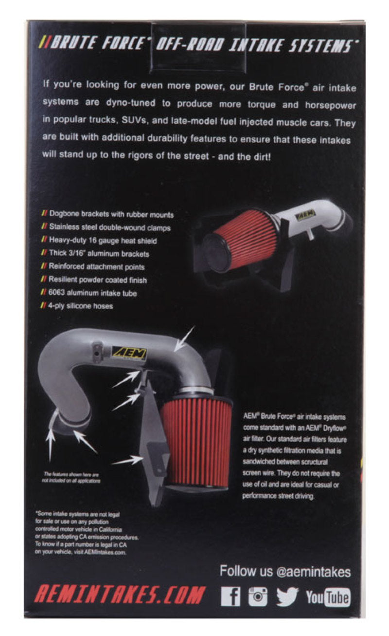 Load image into Gallery viewer, AEM Induction AEM Dryflow Conical Air Filter 2.75in Flange ID / 6in Base OD / 5.125in Top OD / 9.125in Height 21-2029BF
