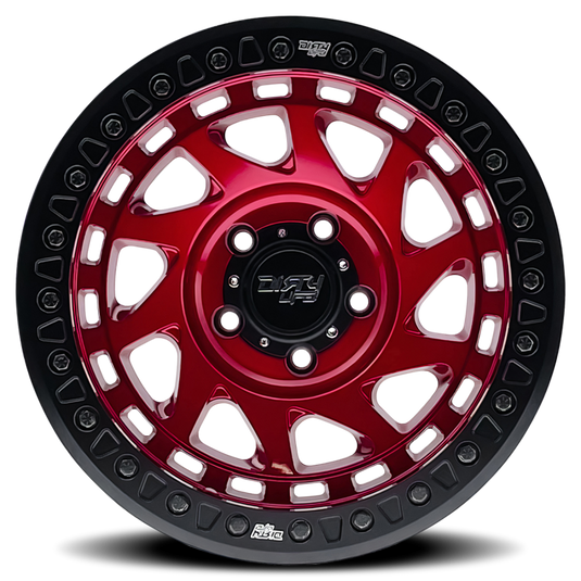 Dirty Life 9313 Enigma Race 17x9 / 6x139.7 BP / -38mm Offset / 106mm Hub Crimson Candy Red Wheel