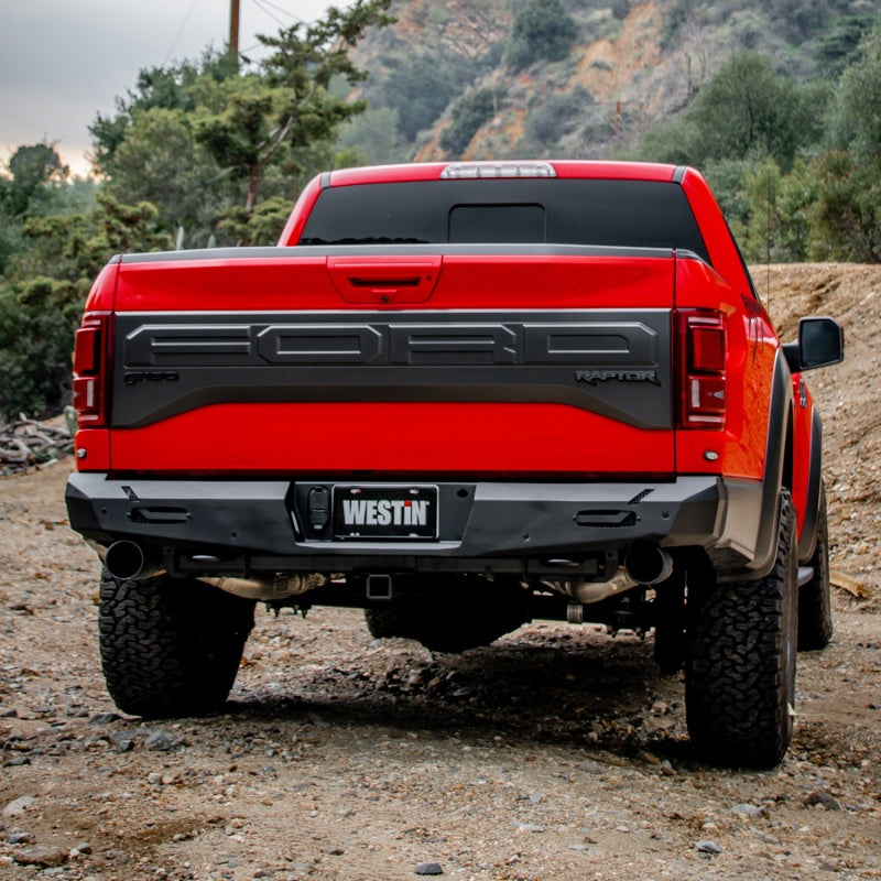 Load image into Gallery viewer, Westin 17-20 Ford F-150 Raptor Pro-Series Rear Bumper - Textured Black
