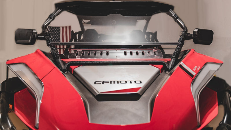 Load image into Gallery viewer, CF Moto ZForce 950 - 2 Piece Scratch-Resistant Windshield
