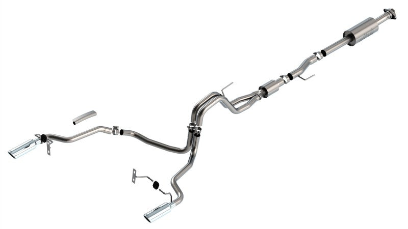 Load image into Gallery viewer, Borla F-150 2021 5.0L 4dr CC SB EC STB Lariat/KR/Platinum/LTD 3/2.25 SRE Cat-Back S-Type CHR Tips
