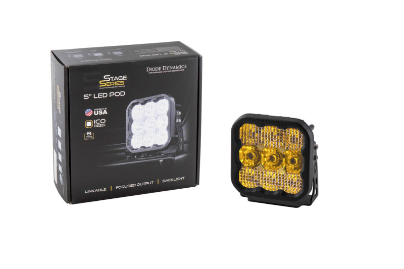Load image into Gallery viewer, Diode Dynamics SS5 LED Pod Sport - Yellow Spot (Single)
