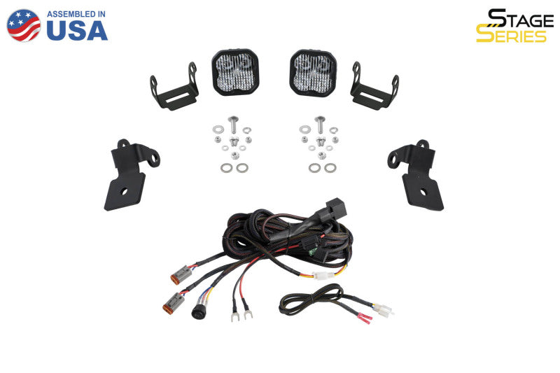 Load image into Gallery viewer, Diode Dynamics 20-Present Polaris RZR A-Pillar LED Pod Kit SS3 Sport - Yellow Combo
