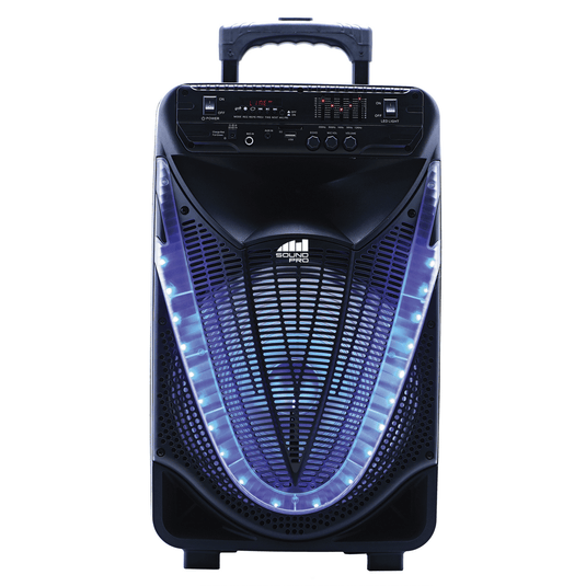 Naxa Portable 12 inch Bluetooth Party Speaker with Disco Light