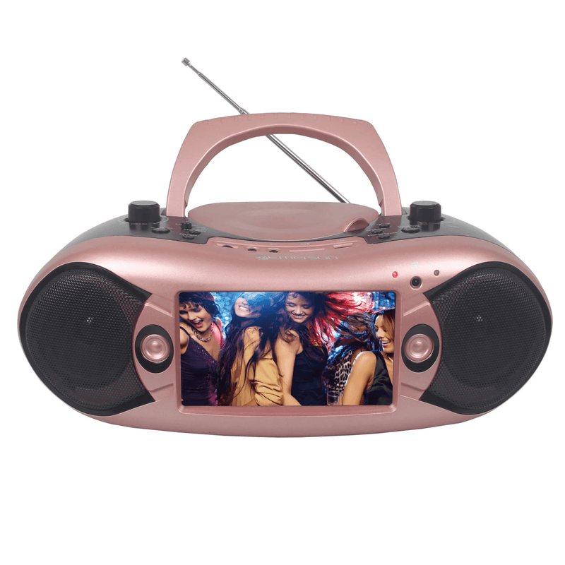 Load image into Gallery viewer, Emerson 7&quot; Bluetooth DVD Boombox with AMFM Radio &amp; Digital TV
