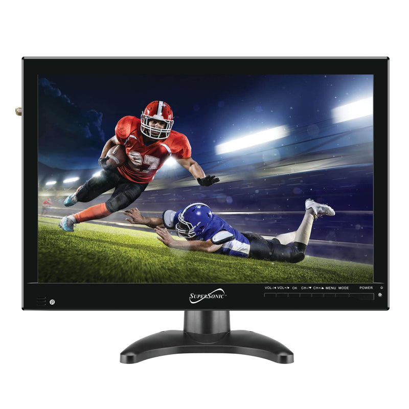 Load image into Gallery viewer, Supersonic 14" Portable Digital LED TV with USB, SD and HDMI Inputs, 12 Volt AC/DC Compatible (SC-2814)
