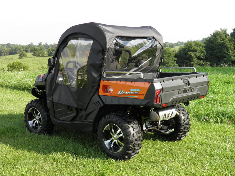 Load image into Gallery viewer, CFMoto UForce 500/800 - Full Cab Enclosure with Vinyl Windshield (Half Doors)

