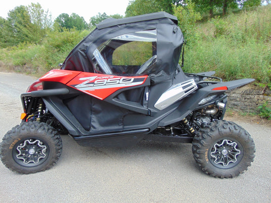 CFMoto ZForce 950 - BLACK Full Cab Enclosure For Hard Windshield (Full Doors/Rear Panel/Top)