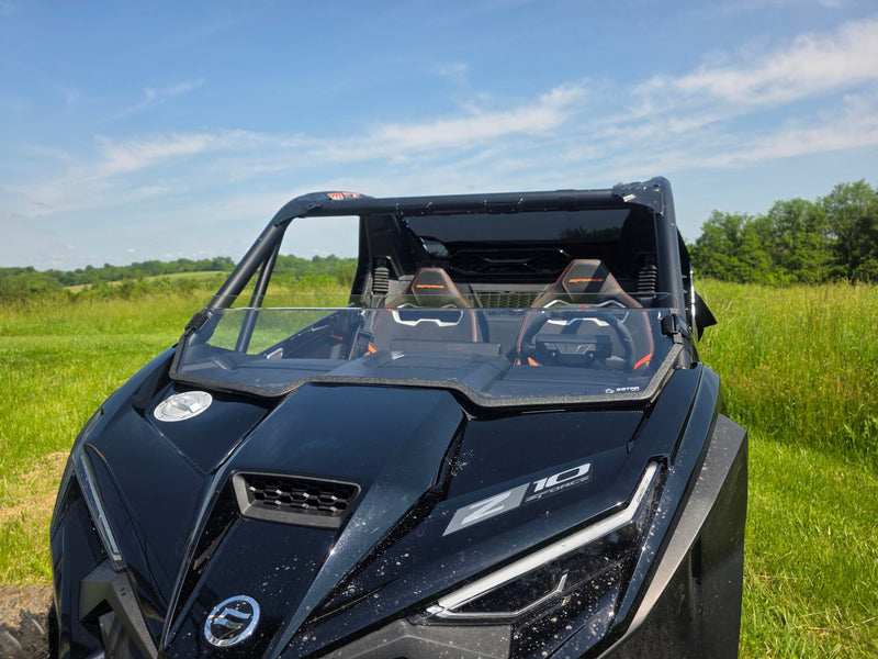Load image into Gallery viewer, CFMoto ZForce Z10 &amp; Z10-4 Half Windshield | 1/4" Polycarbonate | 3 Star UTV

