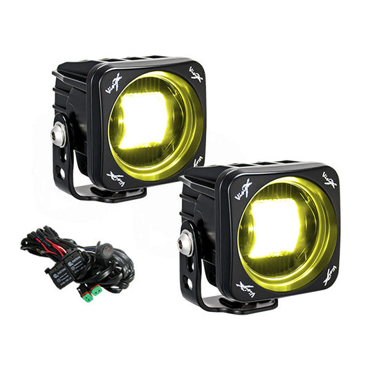 3" Square CG2 SAE LED Light Cannon Kit