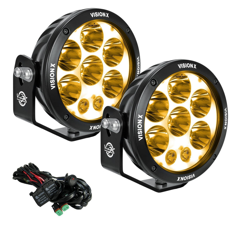 Load image into Gallery viewer, 6.7" ADV Light Cannon Kit With Amber Halo
