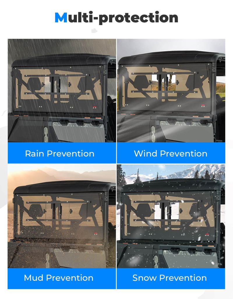 Load image into Gallery viewer, Vented Rear Tinted Windshield for CFMOTO UFORCE 1000 2019+
