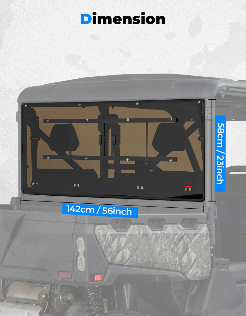 Load image into Gallery viewer, Vented Rear Tinted Windshield for CFMOTO UFORCE 1000 2019+
