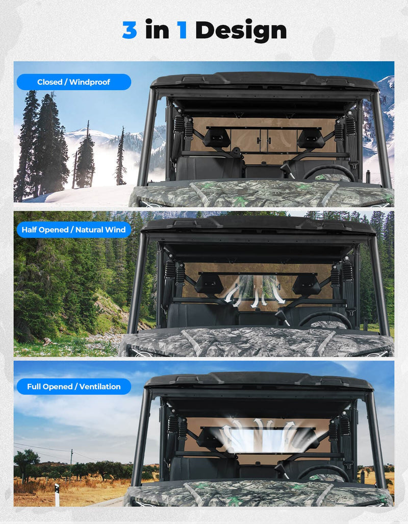 Load image into Gallery viewer, Vented Rear Tinted Windshield for CFMOTO UFORCE 1000 2019+
