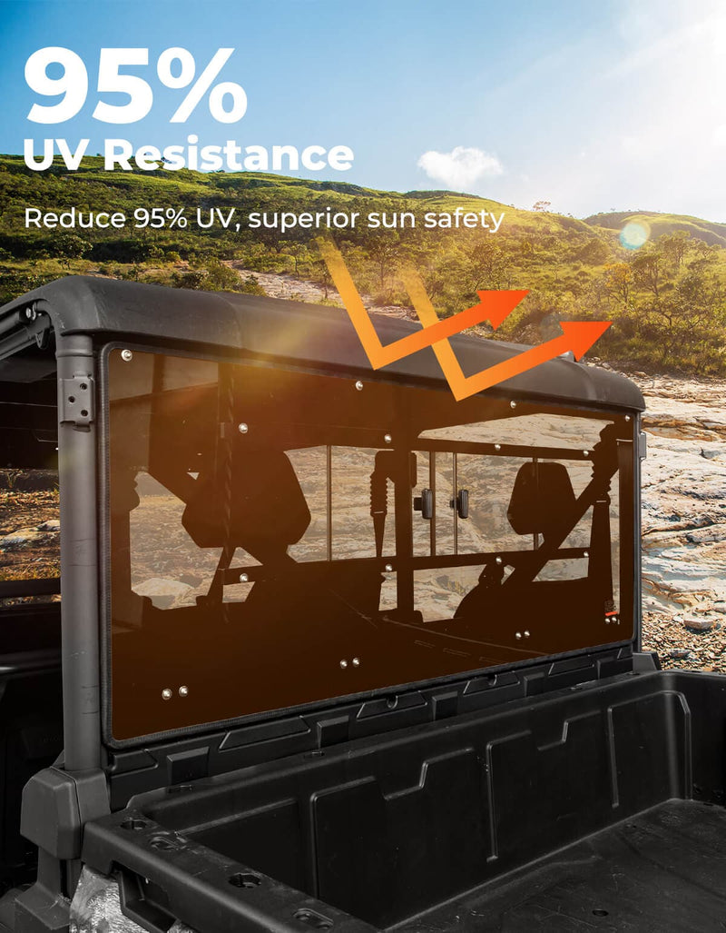 Load image into Gallery viewer, Vented Rear Tinted Windshield for CFMOTO UFORCE 1000 2019+
