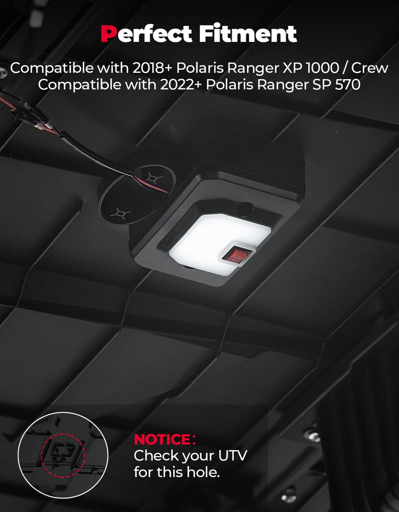 Load image into Gallery viewer, UTV Dome Light for Polaris Ranger XP 1000 SP 570 2018-2026
