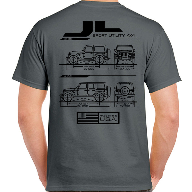 Load image into Gallery viewer, JL Blueprint T-Shirt
