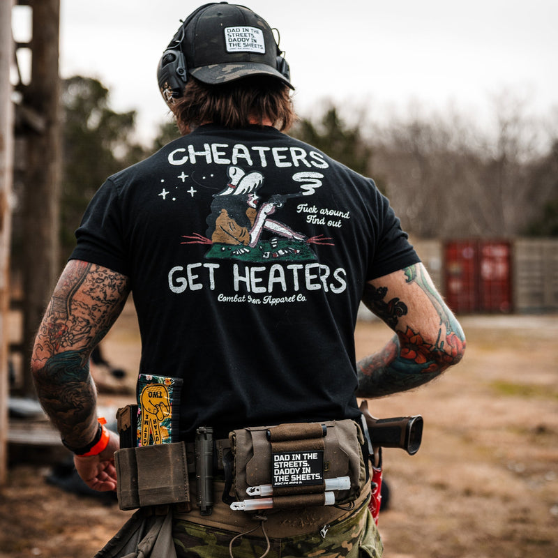 Load image into Gallery viewer, Cheaters Get Heaters Cowboy Edition Men's T-Shirt
