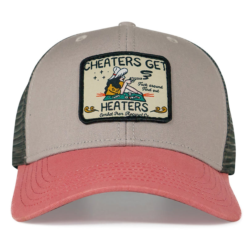 Load image into Gallery viewer, Cheaters Get Heaters Western Cowboy Patch SnapBack

