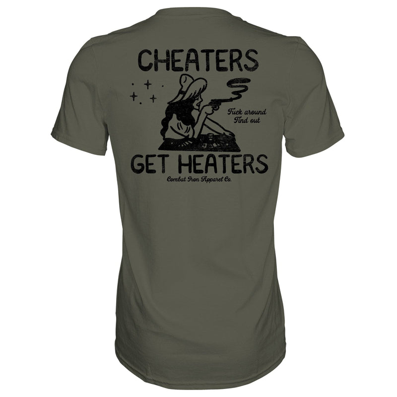 Load image into Gallery viewer, Cheaters Get Heaters Cowboy Edition Men&#39;s T-Shirt
