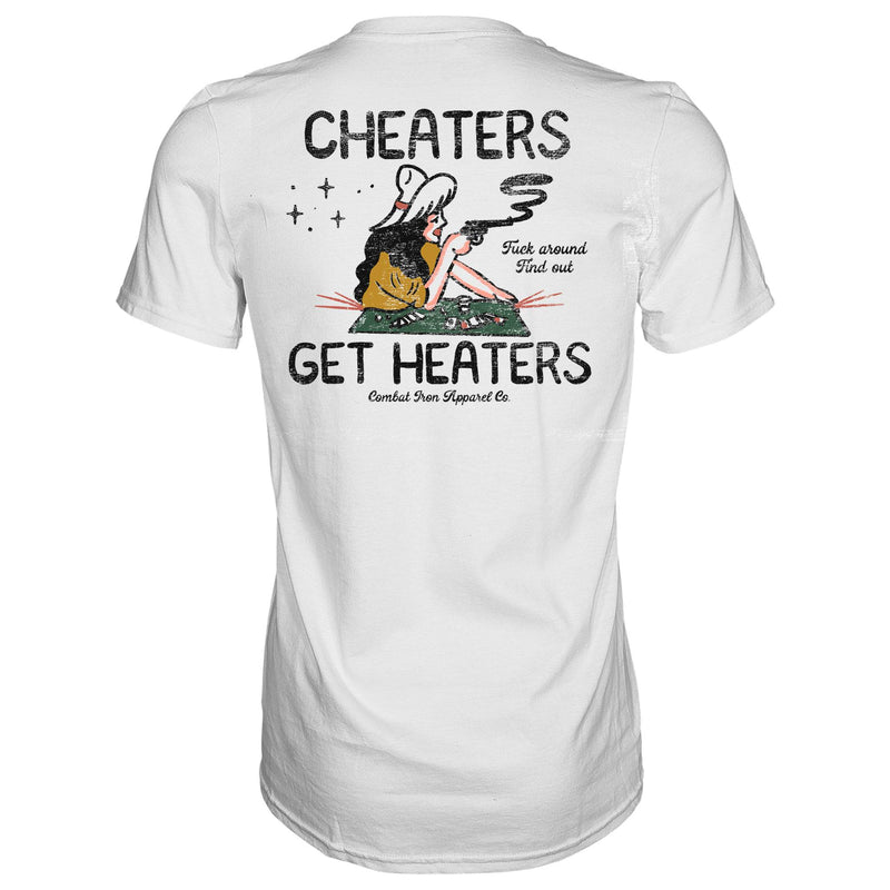 Load image into Gallery viewer, Cheaters Get Heaters Cowboy Edition Men&#39;s T-Shirt
