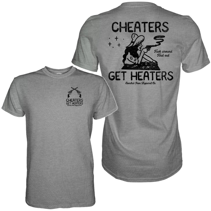 Load image into Gallery viewer, Cheaters Get Heaters Cowboy Edition Men&#39;s T-Shirt
