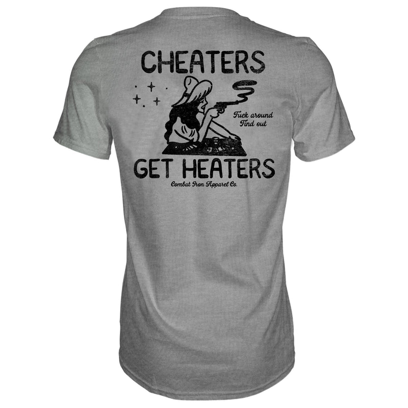 Load image into Gallery viewer, Cheaters Get Heaters Cowboy Edition Men&#39;s T-Shirt
