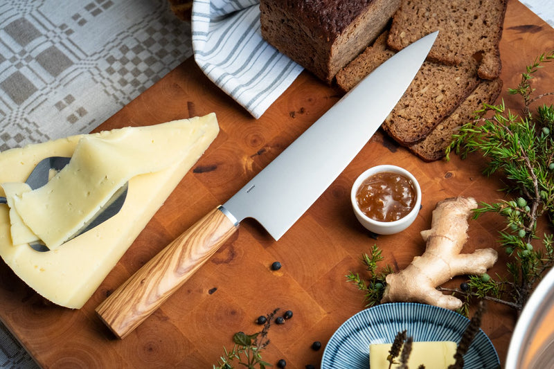 Load image into Gallery viewer, A&amp;C Chef Knife - Olivewood

