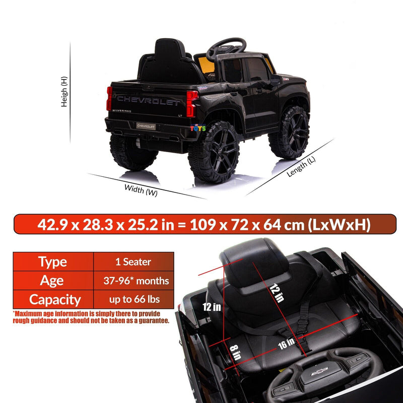 Load image into Gallery viewer, Chevrolet 12V R/C Truck with Suspension Wheels - Available in Multiple Colors
