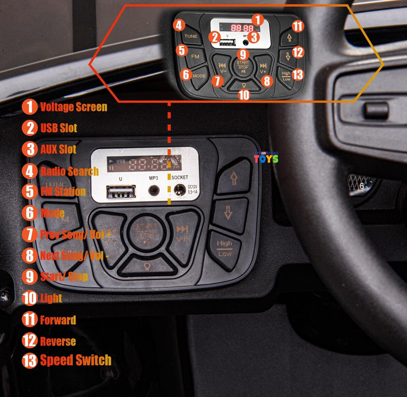 Load image into Gallery viewer, Chevrolet 12V R/C Truck with Suspension Wheels - Available in Multiple Colors
