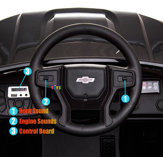 Chevrolet 12V R/C Truck with Suspension Wheels - Available in Multiple Colors