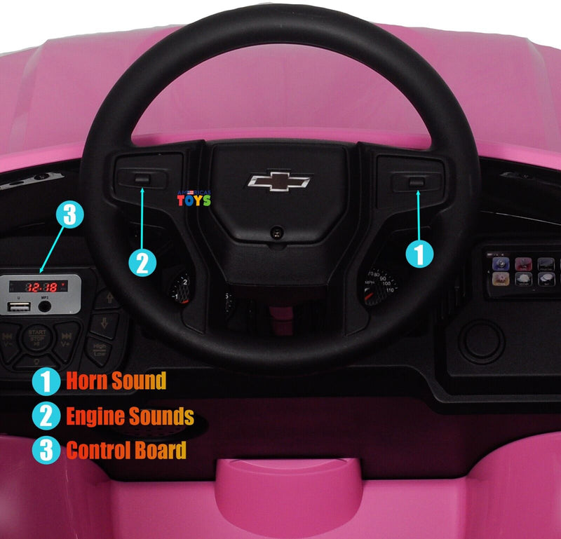 Load image into Gallery viewer, Chevrolet 12V R/C Truck with Suspension Wheels - Available in Multiple Colors
