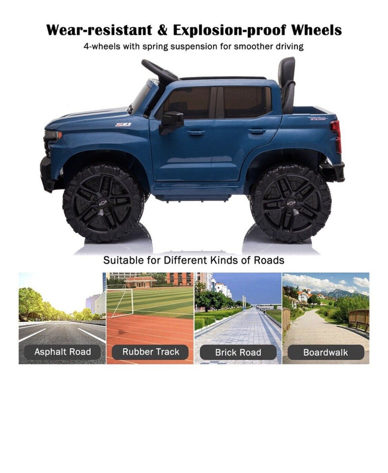 Load image into Gallery viewer, Chevrolet Silverado 12V Electric Ride-On Truck for Kids with 4 Wheels
