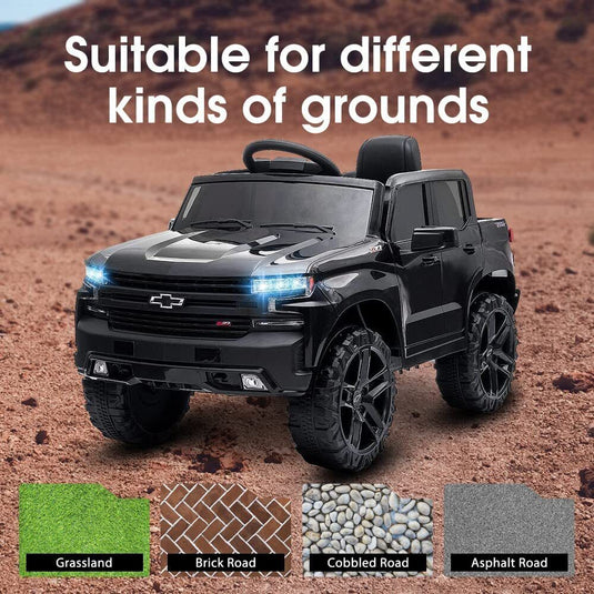 Chevrolet Silverado 12V Kids Electric Ride On Car with Remote Control