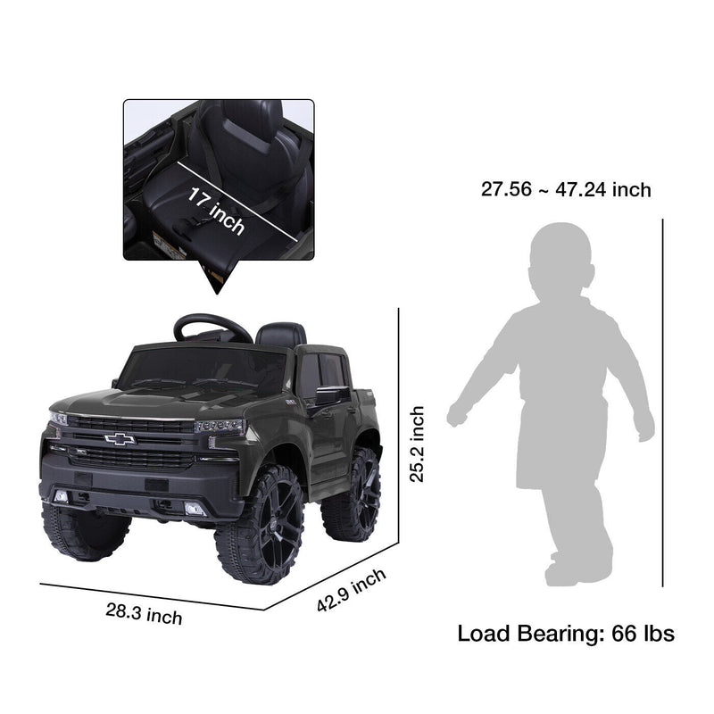 Load image into Gallery viewer, Chevrolet Silverado 12V Kids Electric Ride On Car with Remote Control
