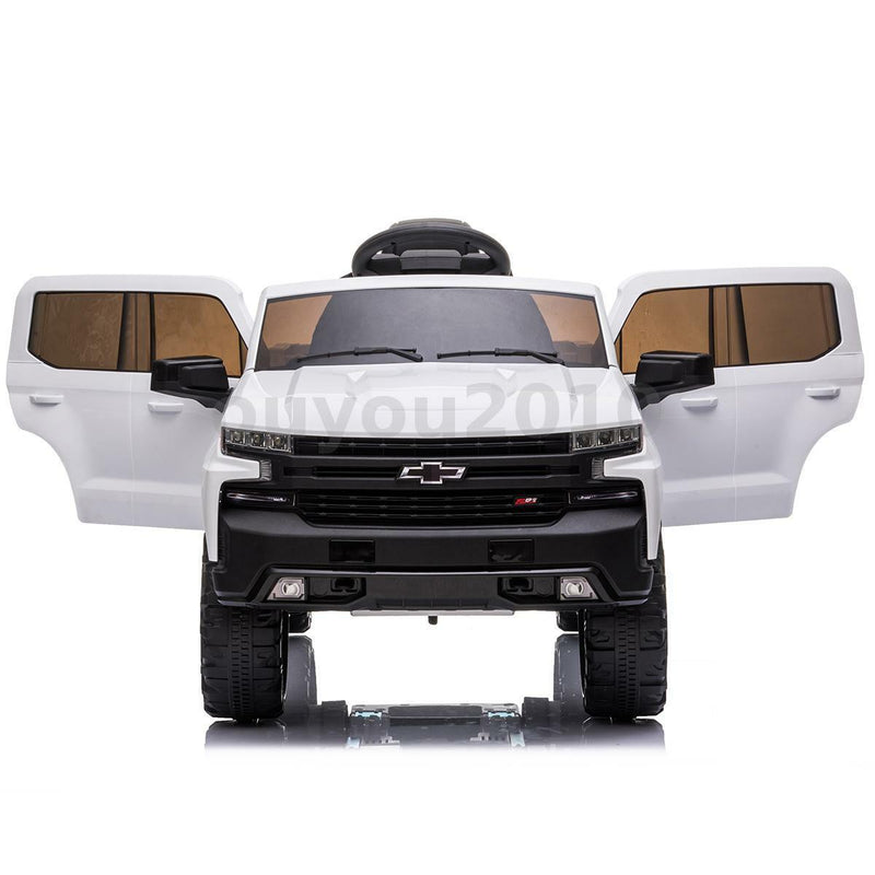 Load image into Gallery viewer, Chevrolet Silverado 12V Kids Ride-On Car with Music, LED Lights, and Remote Control
