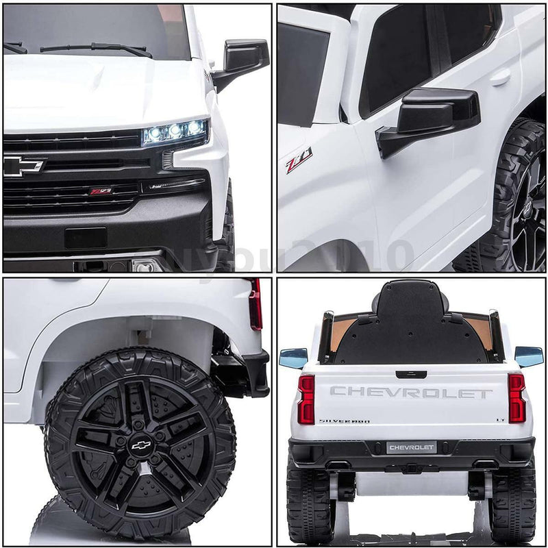 Load image into Gallery viewer, Chevrolet Silverado 12V Kids Ride-On Car with Music, LED Lights, and Remote Control

