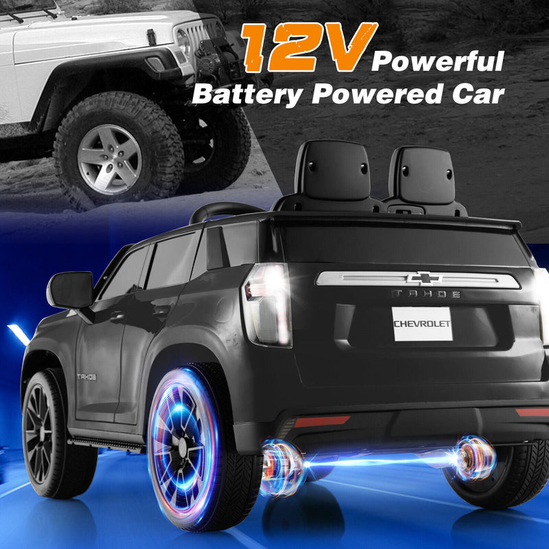 Load image into Gallery viewer, Chevrolet Tahoe 12V Electric Ride-On Truck for Kids with Remote Control, Lights, and Music
