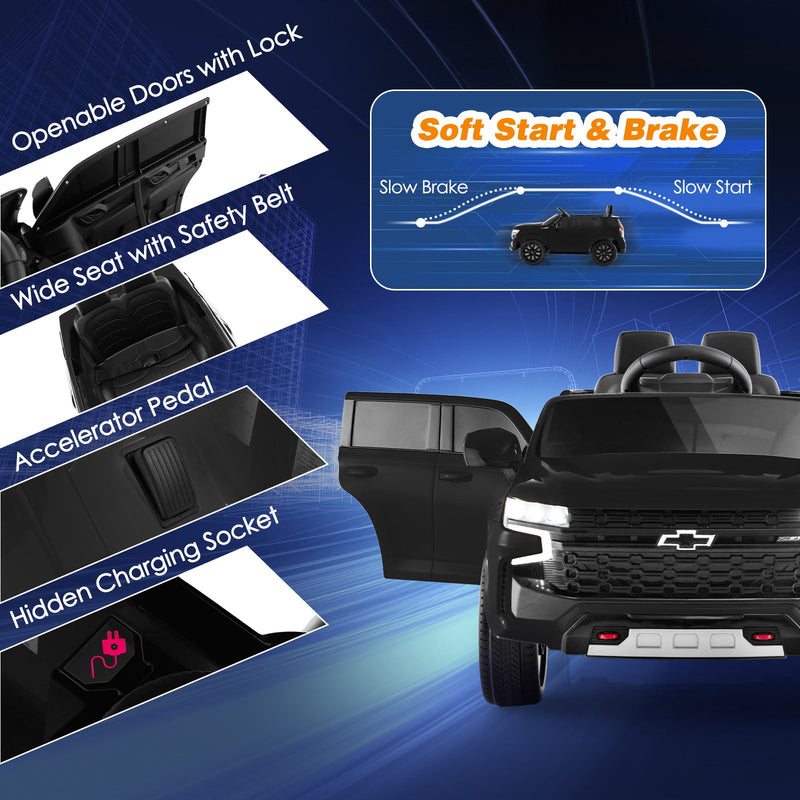 Load image into Gallery viewer, Chevrolet Tahoe 12V Electric Ride-On Truck for Kids with Remote Control, Lights, and Music
