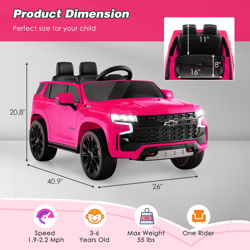 Load image into Gallery viewer, Chevrolet Tahoe 12V Electric Ride-On Truck for Kids with Remote Control, Lights, and Music
