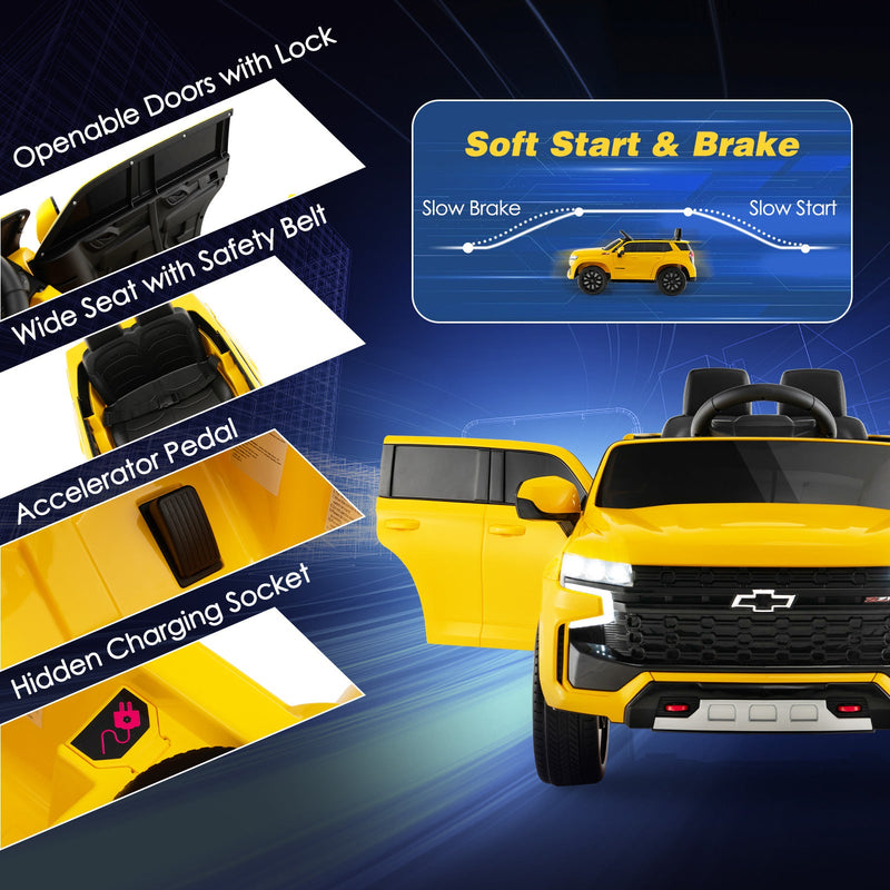 Load image into Gallery viewer, Chevrolet Tahoe 12V Electric Ride-On Truck for Kids with Remote Control, Lights, and Music
