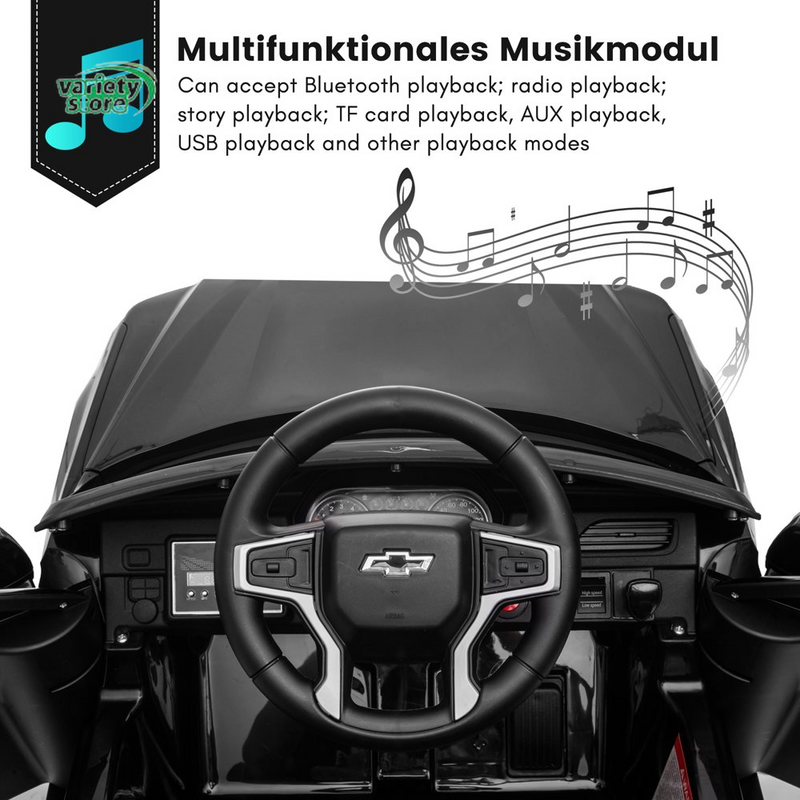 Load image into Gallery viewer, Chevrolet Tahoe 12V Ride on Car for Kids with Remote Control - 4-in-1 Versatile Toy
