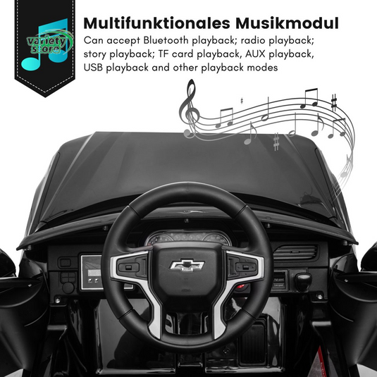 Chevrolet Tahoe 12V Ride on Car for Kids with Remote Control - 4-in-1 Versatile Toy