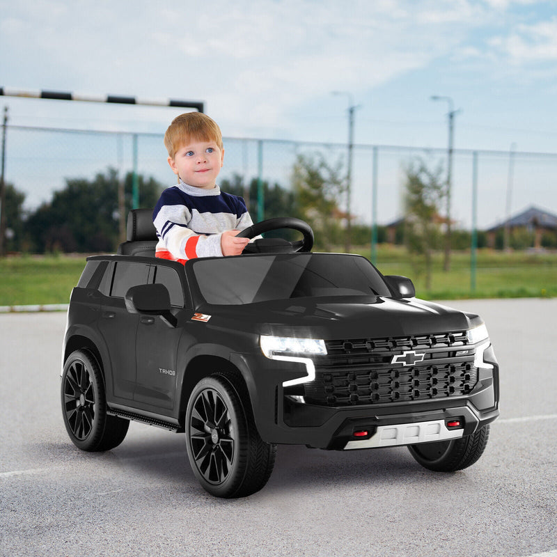 Load image into Gallery viewer, Chevrolet Tahoe Electric Ride-On Truck for Kids with Remote Control, Music, and Lights - 12V SUV Toy
