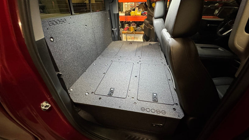 Load image into Gallery viewer, CHEVY - SILVERADO - 4TH GEN - GMC - SIERRA - 2019-PRESENT - 5TH GEN - EXPLORE SERIES - CREW CAB - SEAT DELETE PLATE SYSTEM - SECOND ROW - 100%
