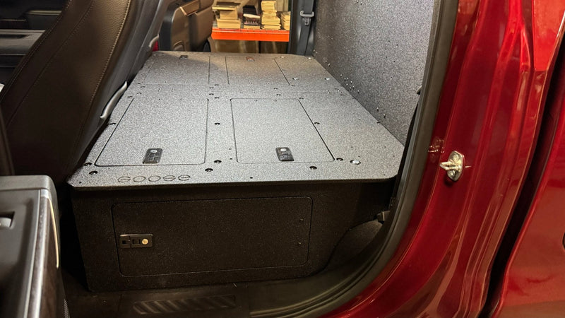 Load image into Gallery viewer, CHEVY - SILVERADO - 4TH GEN - GMC - SIERRA - 2019-PRESENT - 5TH GEN - EXPLORE SERIES - CREW CAB - SEAT DELETE PLATE SYSTEM - SECOND ROW - 100%
