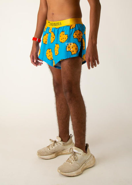 Load image into Gallery viewer, Men&#39;s Chocolate Chip Cookies 2&quot; Half Split Shorts (XS, S, M, L, XL)
