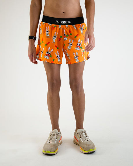 Load image into Gallery viewer, Men&#39;s Bad Bunny 4&quot; Half Split Shorts (Orange)
