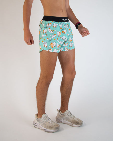 Load image into Gallery viewer, Men&#39;s Silly Goose 4&quot; Half Split Shorts (XS, S, M, L, XL)
