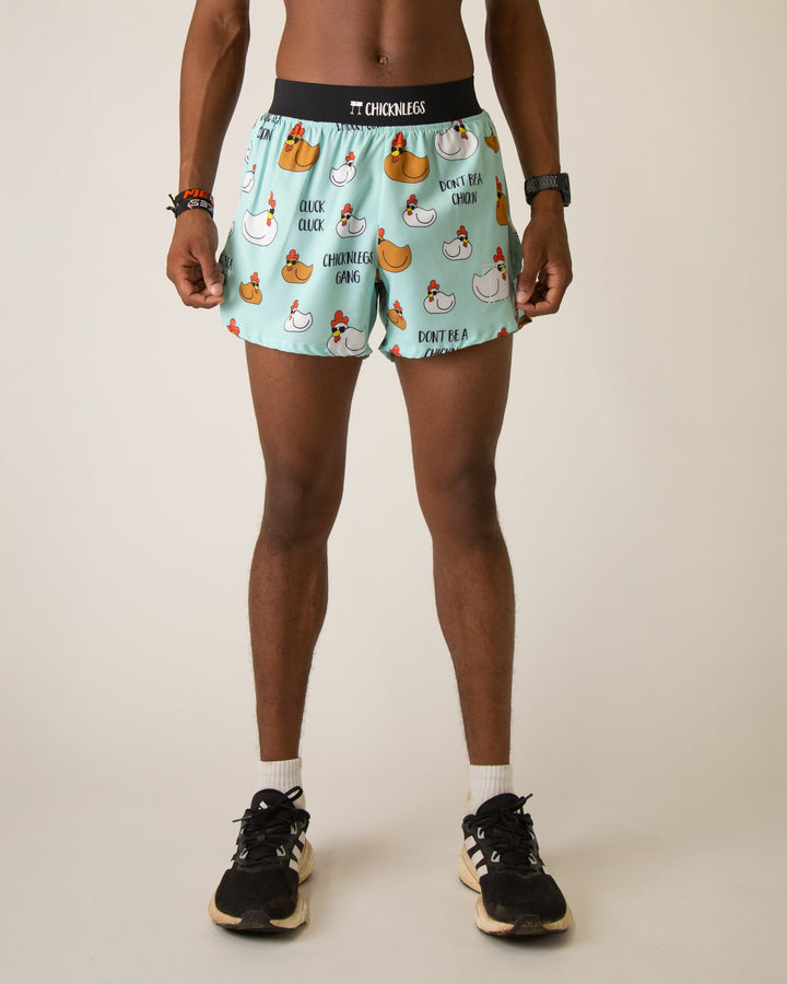 Load image into Gallery viewer, Men&#39;s Swaggy Chickens 4&quot; Half Split Shorts
